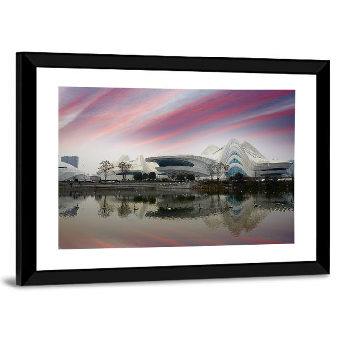 Meixihu International Culture and Arts Centre, Changsha Wall Art as a framed print