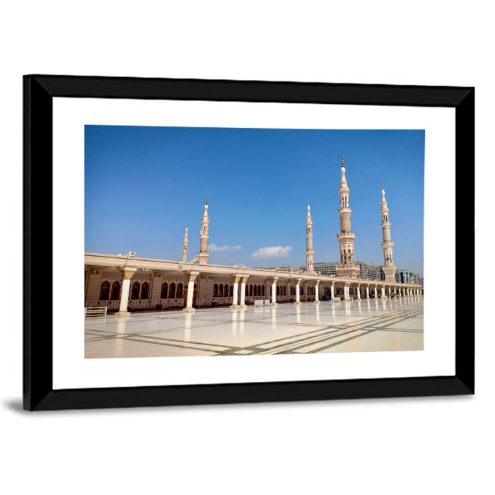 Al-masjid An-nabawi, Medina Wall Art as a framed print