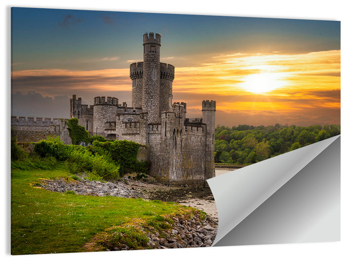 Blackrock Castle at Sunset Wall Art as a poster print
