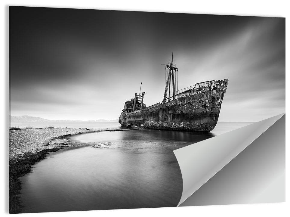 Dimitrios Shipwreck, Gytheio Wall Art