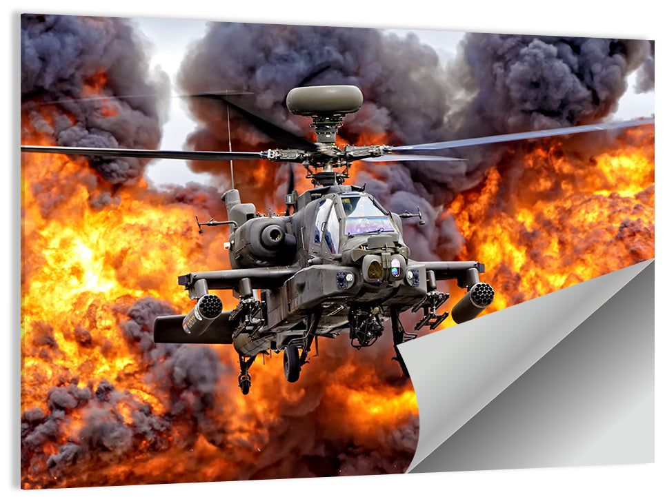 Agustawestland Apache Ah1 Helicopter Wall Art