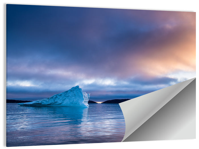 Disco Bay Iceberg Wall Art as a poster print