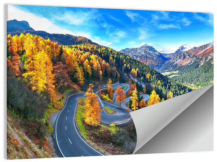 Maloja Pass Wall Art as a poster print