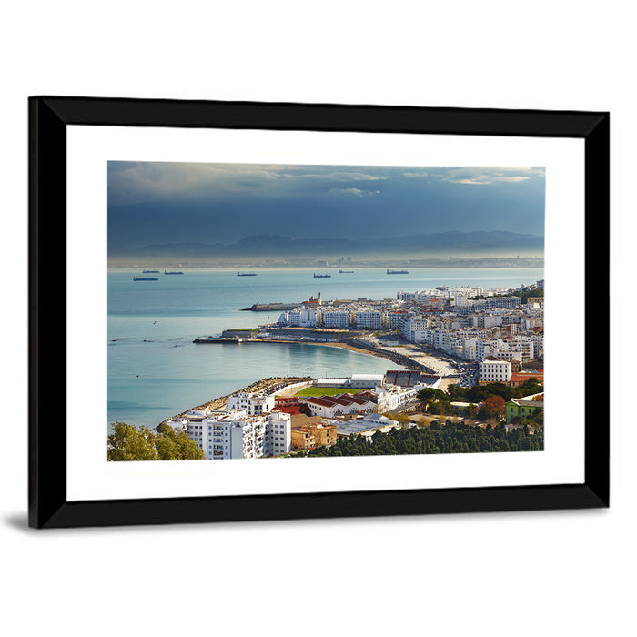 Bab El Oued Bay, Algiers Wall Art as a framed print