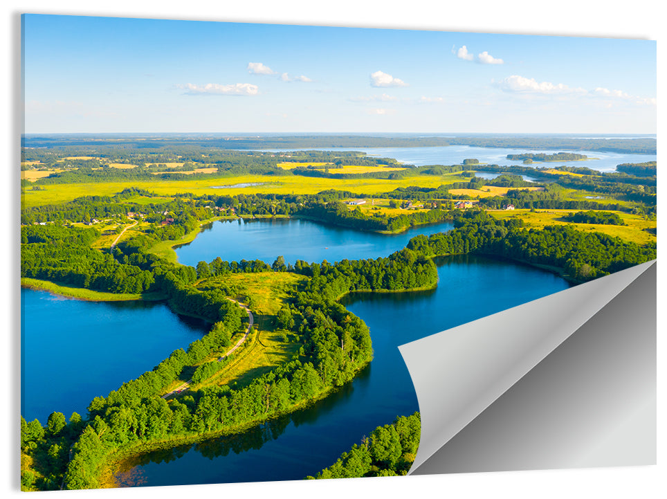 Narachanski Lake Meadows Aerial View Wall Art