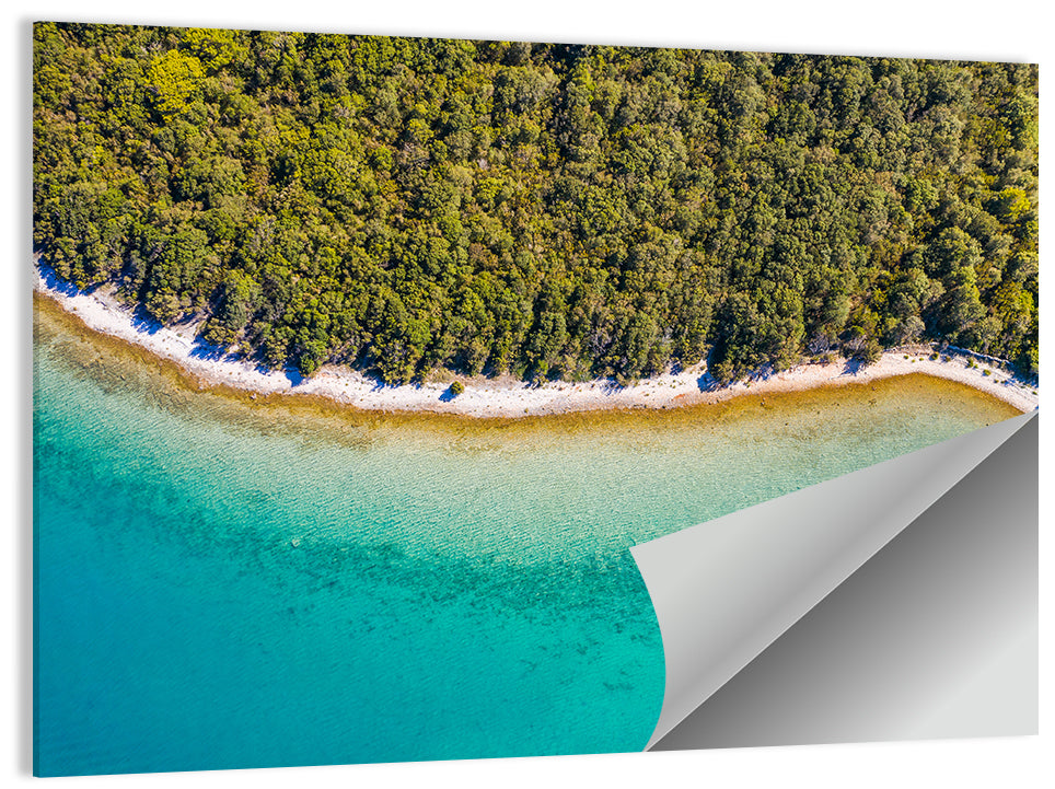 Dugi Otok Aerial Shoreline Wall Art