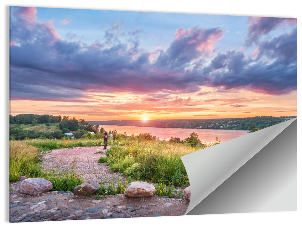 Mount Levitan Sunset Wall Art