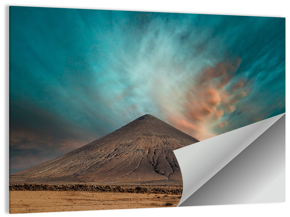 Volcanic Cone at Golden Hour Wall Art
