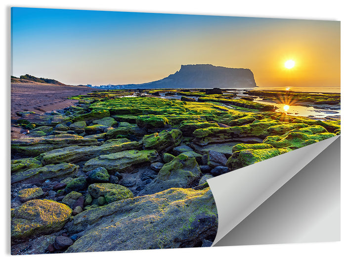Seongsan Ilchulbong Sunrise Wall Art as a poster print