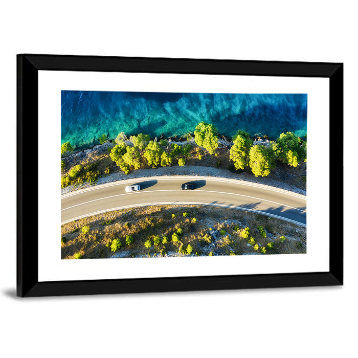 Coastal Highway Wall Art as a framed print
