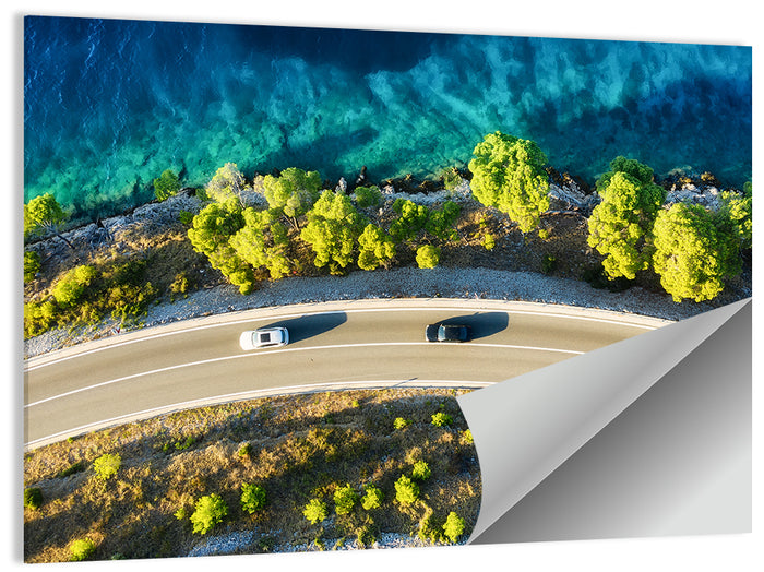 Coastal Highway Wall Art as a poster print