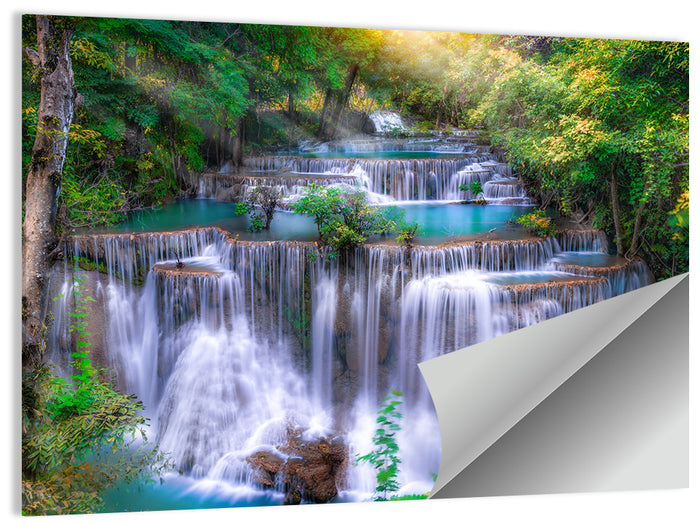Huai Mae Kamin Waterfall Wall Art as a poster print