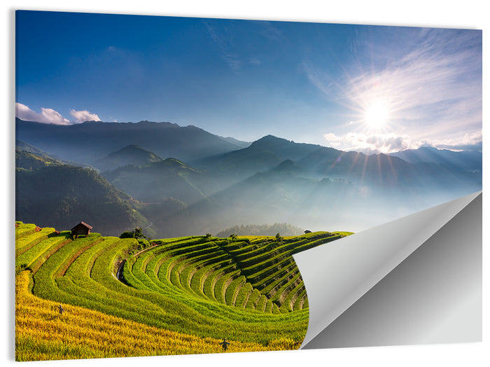 Mu Cang Chai Rice Terraces Wall Art as a poster print