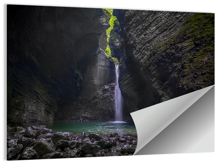 Kozjak Waterfall Wall Art as a poster print