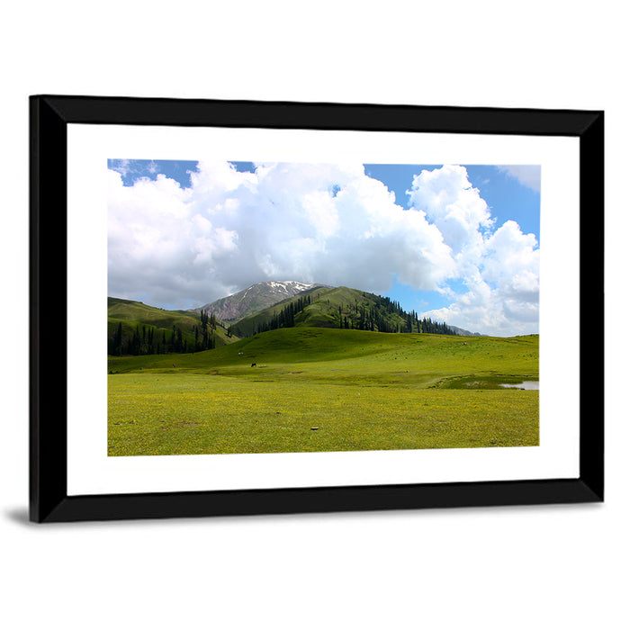 Seri Paya Mountain Meadow Wall Art as a framed print
