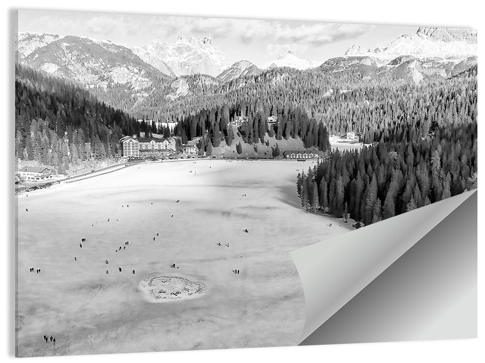 Dolomites at Lago Di Misurina Wall Art