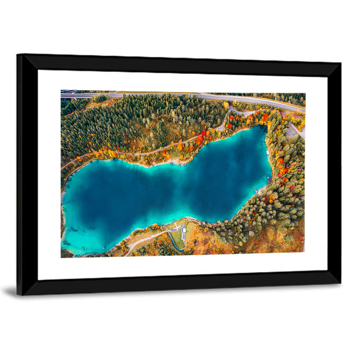 Urisee Lake Wall Art as a framed print