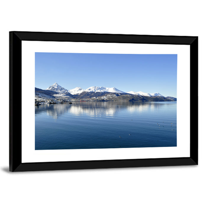 Beagle Channel Mountains, Ushuaia Wall Art as a framed print