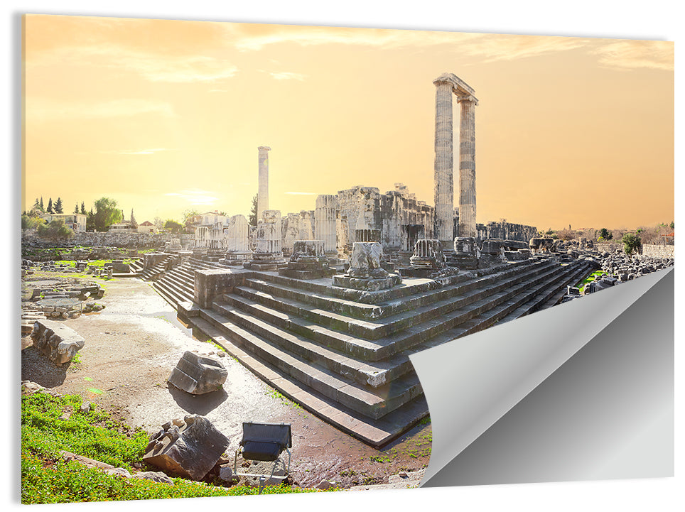 Temple of Apollo at Didyma at Golden Hour Wall Art