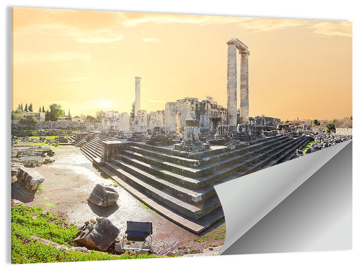 Temple of Apollo at Didyma at Golden Hour Wall Art as a poster print