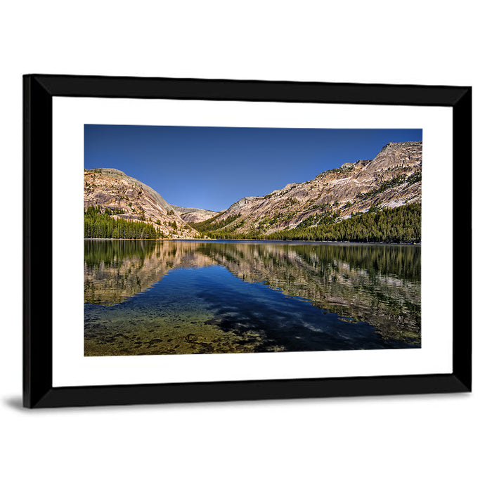 Tenaya Lake Reflection Wall Art as a framed print