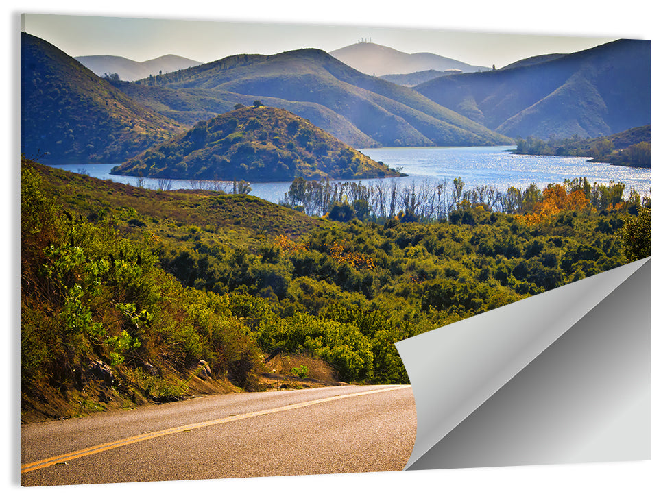 Lake Hodges Roadside Vista Wall Art