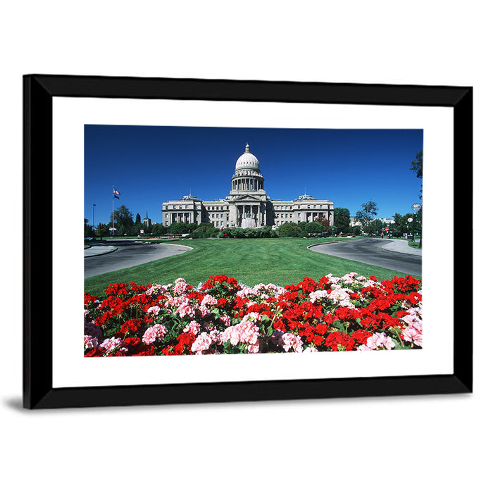 Idaho State Capitol, Boise Wall Art as a framed print