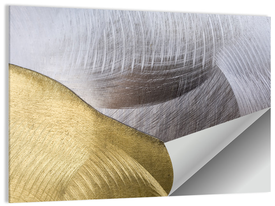 Thin Line Metallic Abstract Wall Art