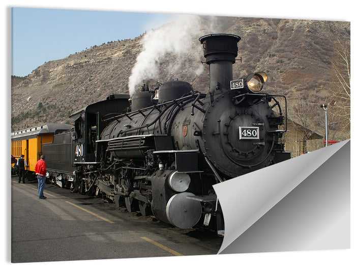 Durango Steam Locomotive No. 480 Wall Art as a poster print