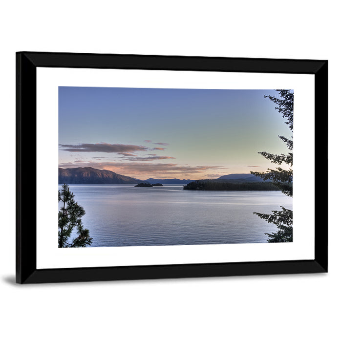 Lake Pend Oreille at Dusk Wall Art as a framed print