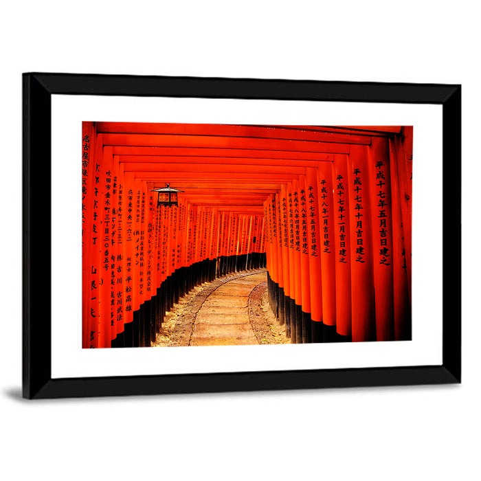 Fushimi Inari Torii Path, Kyoto Wall Art as a framed print