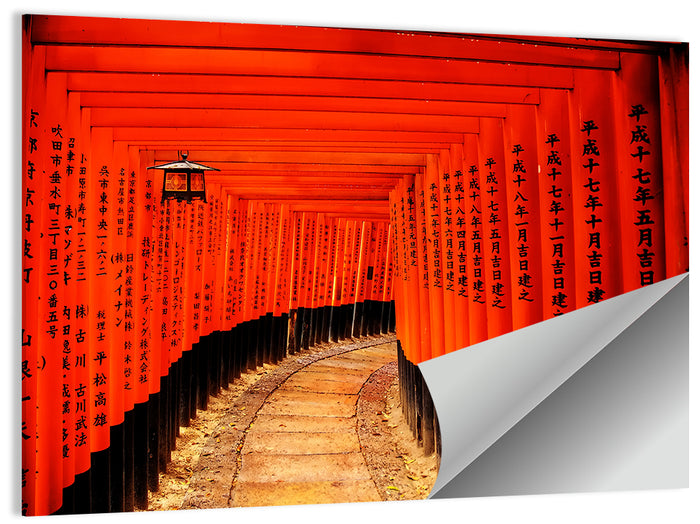 Fushimi Inari Torii Path, Kyoto Wall Art as a poster print