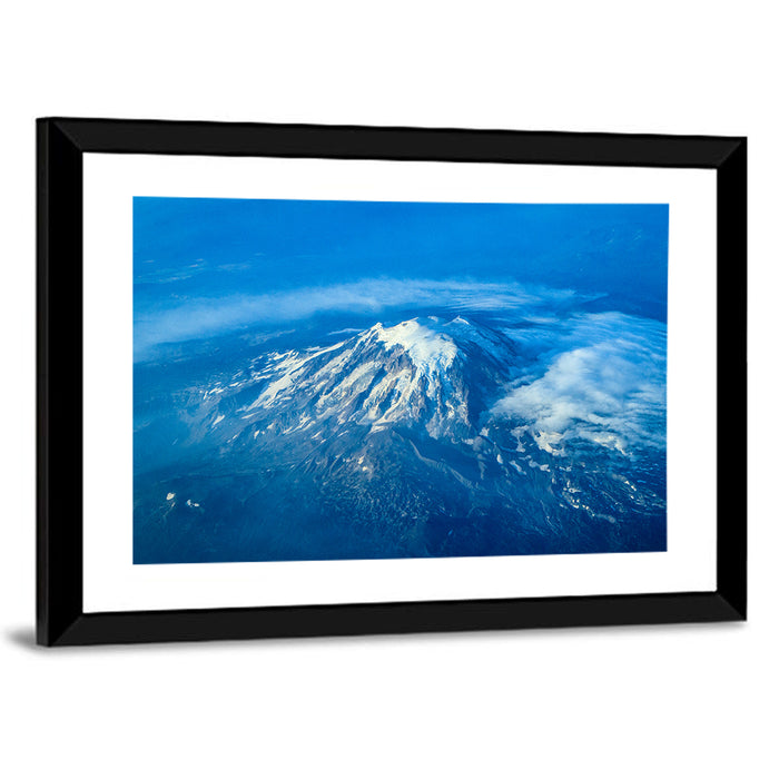 Mount Rainier Above the Clouds Wall Art as a framed print