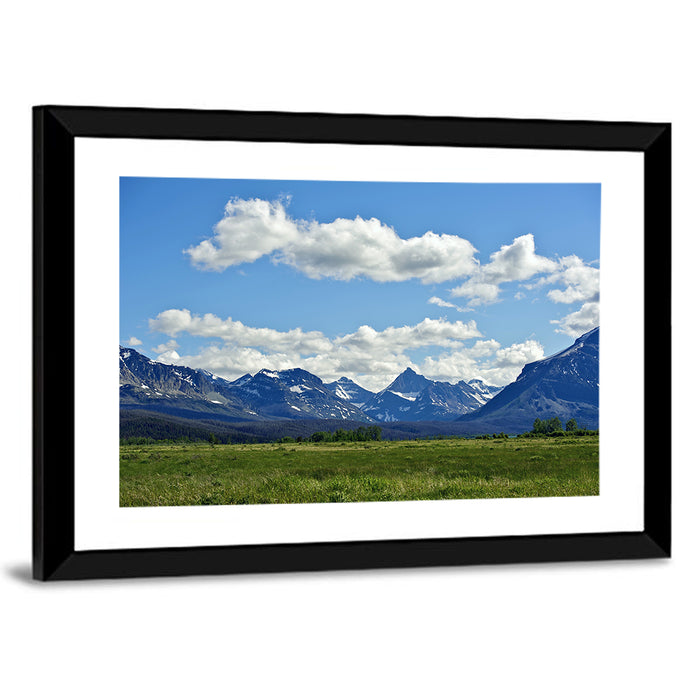 Montana Rocky Mountains Wall Art as a framed print