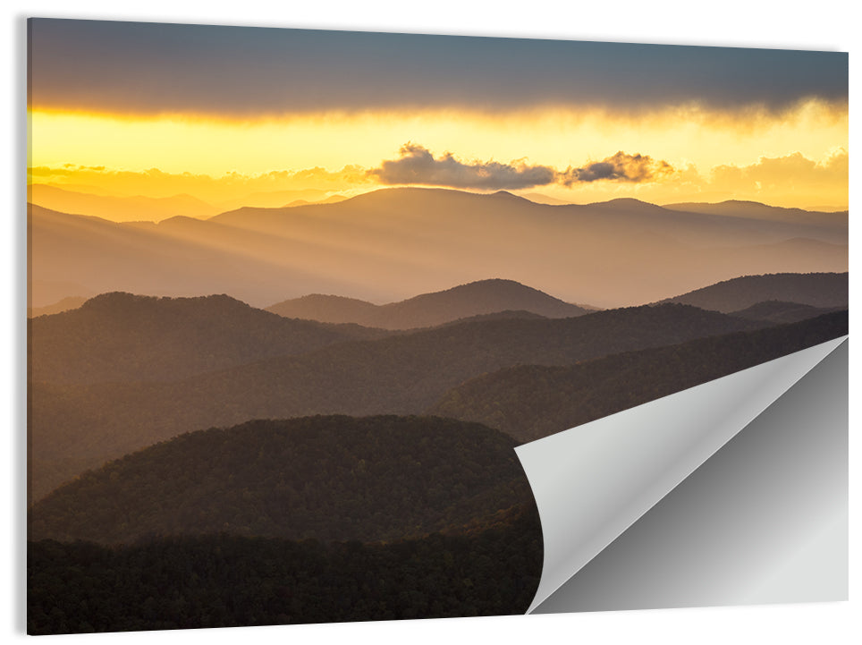 Southern Appalachian Sunset Wall Art