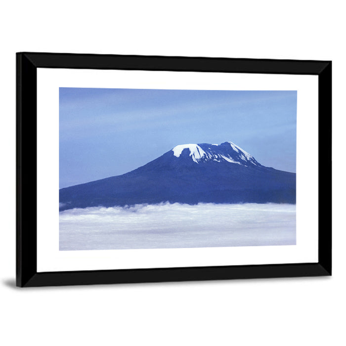 Snow-capped Kilimanjaro Wall Art as a framed print