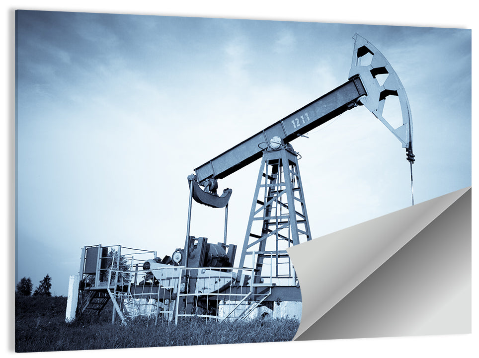 Oil Pump Jack 1211 Wall Art