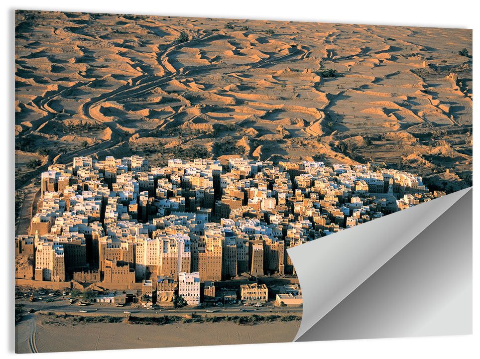 Shibam Mudbrick Cityscape Wall Art
