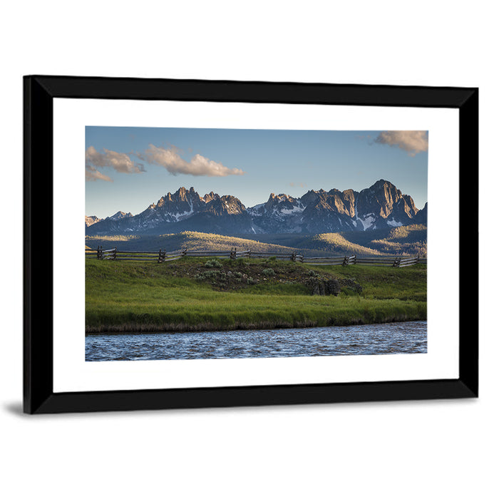 Sawtooth Mountains, Idaho Wall Art as a framed print