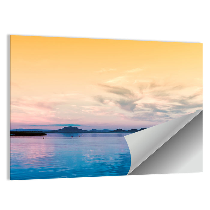 Lake Balaton at Golden Hour Wall Art as a poster print