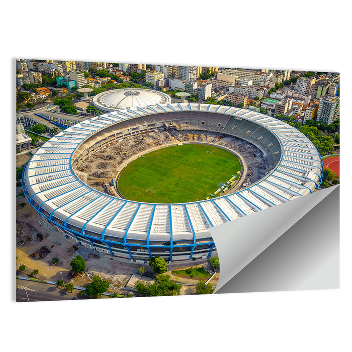 Maracanã Stadium Aerial View Wall Art as a poster print