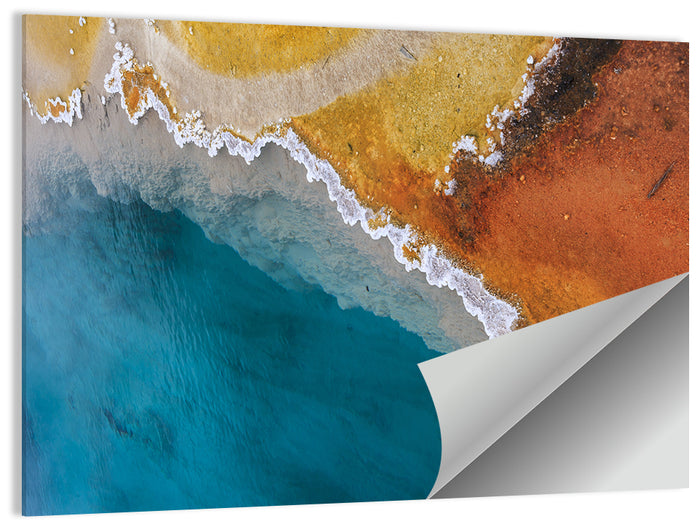 Grand Prismatic Spring Color Gradient Wall Art as a poster print