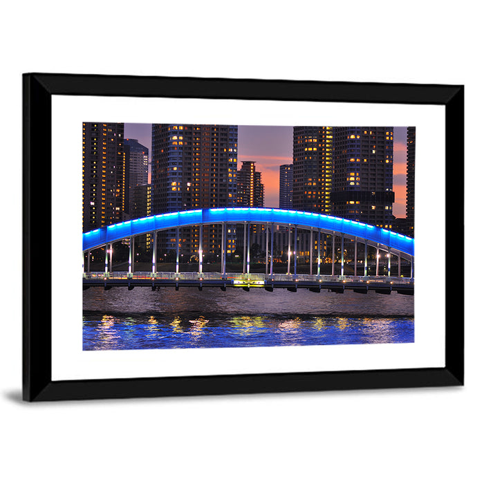 Eitai Bashi Bridge Wall Art as a framed print