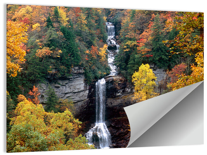 Raven Cliff Waterfall Wall Art as a poster print