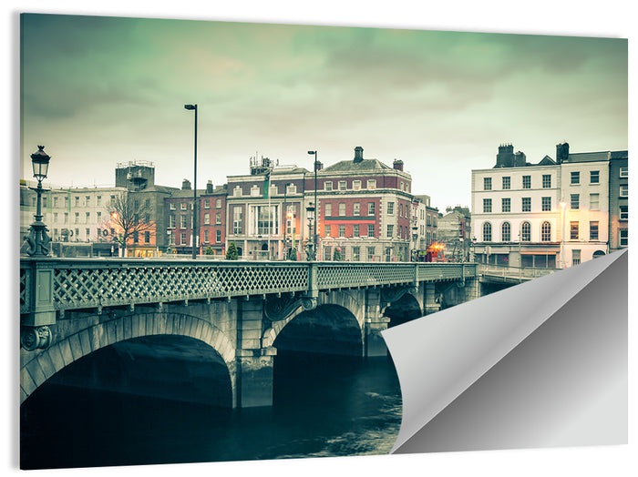 Grattan Bridge Twilight Wall Art as a poster print