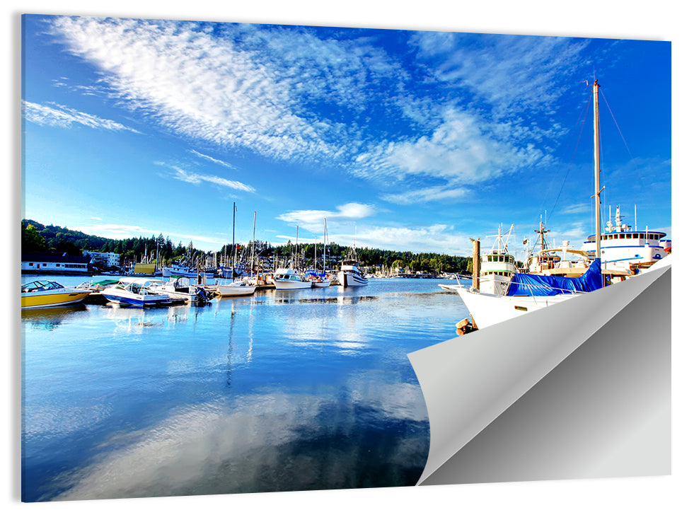Tacoma Marina Reflections Wall Art