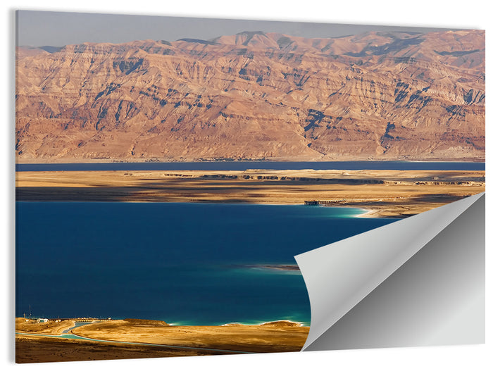 Ein Bokek Dead Sea View Wall Art as a poster print