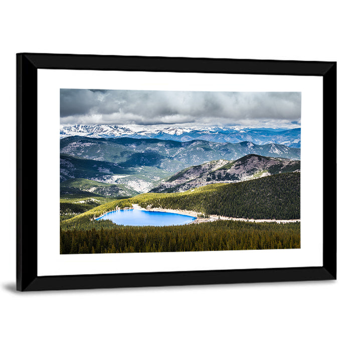 Mt Evans Echo Lake View Wall Art as a framed print