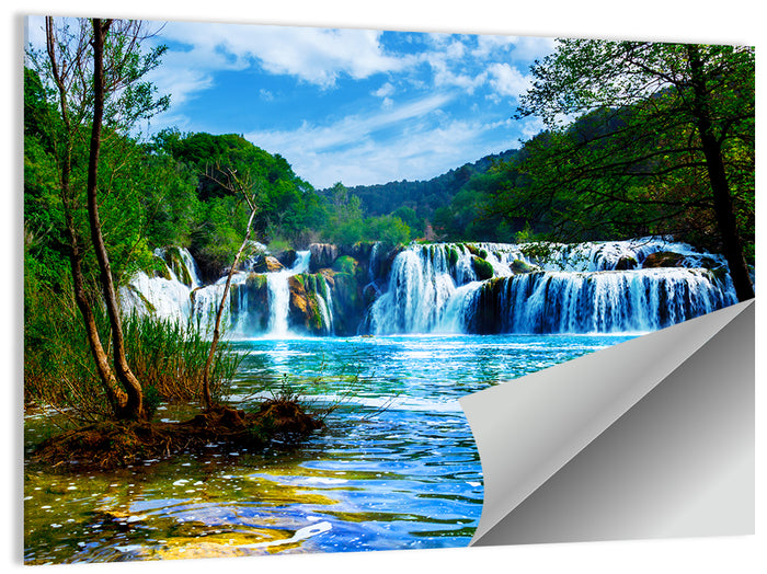 Skradinski Buk Waterfall, Krka Wall Art as a poster print