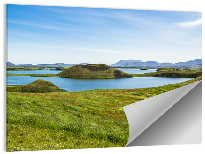 Mývatn Pseudocraters Wall Art as a poster print